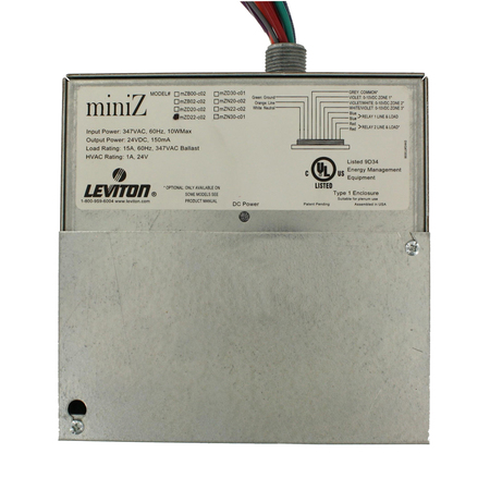 LEVITON DIMMERS AND ACCESSORIES MINIZ CTRL DM DL RM 2 RLY MZD22-C02